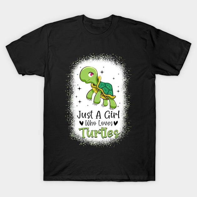 Funny Just A Girl Who Loves Turtles Gift Idea T-Shirt by ArifLeleu